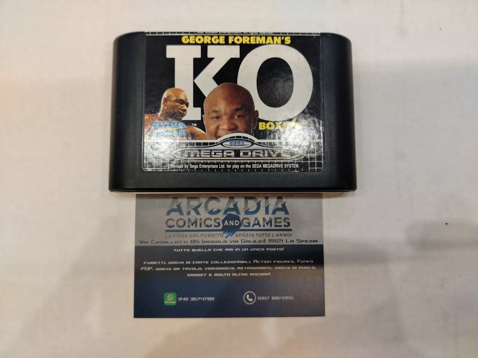 George's Foreman KO Boxing SEGA Mega Drive PAL Loose Solo Cartuccia